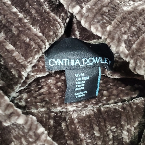 CYNTHIA ROWLEY Super Soft Sweater Brown Size M - Picture 9 of 9